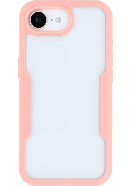 iPhone 16E Kılıfı Akrilik+Tpu Şeffaf Telefon Kılıfı Pet Ekran Filmi-Pembe (Yurt Dışından) fiyatları