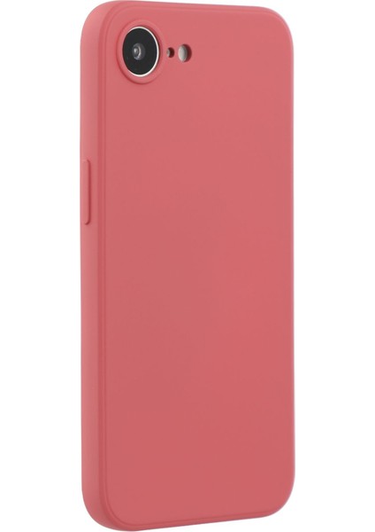 iPhone 16E Kılıf Tpu Arka Yumuşak Çizilmez Fiber Astar Telefon Kılıfı-Alıç Kırmızısı (Yurt Dışından)