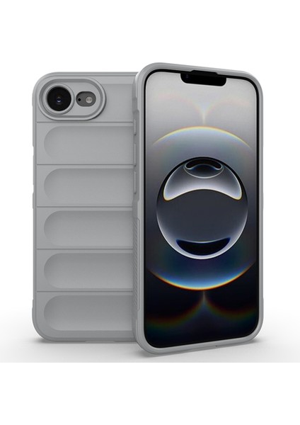 iPhone 16E Kılıf Düşmeye Karşı Yumuşak Tpu Sağlam Telefon Arka Kapağı-Açık Gri (Yurt Dışından)