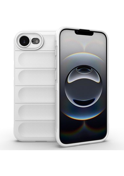iPhone 16E Kılıf Düşmeye Karşı Yumuşak Tpu Sağlam Telefon Arka Kapağı-Beyaz (Yurt Dışından)