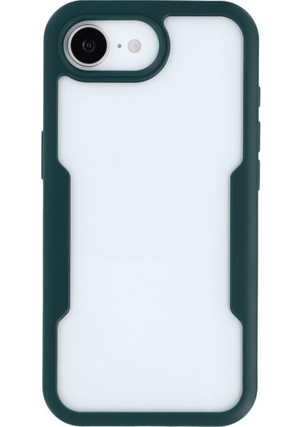 iPhone 16E Kılıfı Akrilik+Tpu Şeffaf Telefon Kılıfı Pet Ekran Filmi-Yeşil (Yurt Dışından) fiyatları