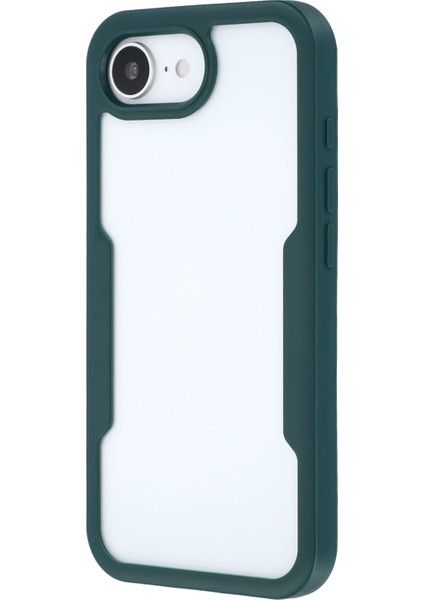 iPhone 16E Kılıfı Akrilik+Tpu Şeffaf Telefon Kılıfı Pet Ekran Filmi-Yeşil (Yurt Dışından) indirimleri