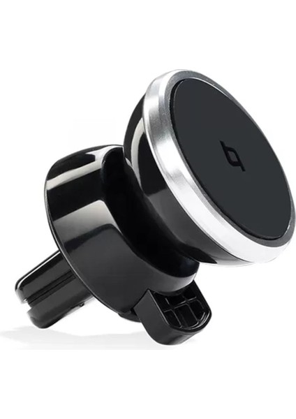 Araç içi telefon tutucu, siyah, kolay montaj, güvenli ve şık tasarım, mıknatıslı plastik