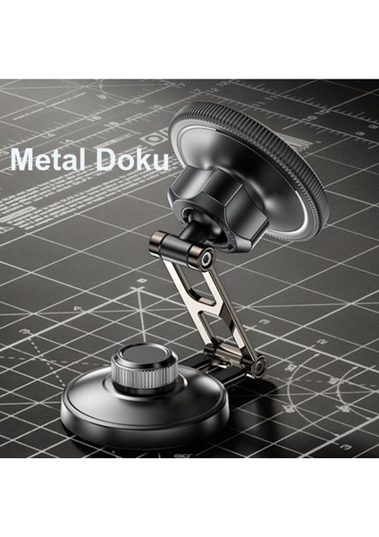 270° Dönen Mıknatıslı Telefon Tutucu, Siyah, 6 Ay Garanti fiyatları
