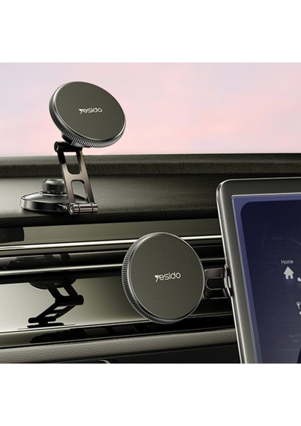 270° Dönen Mıknatıslı Telefon Tutucu, Siyah, 6 Ay Garanti indirimleri