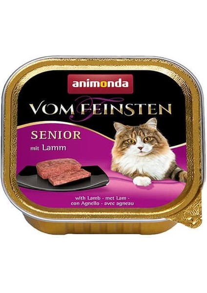 Senior Kuzu Etli Yaşlı Konserve Kedi Maması 100 gr