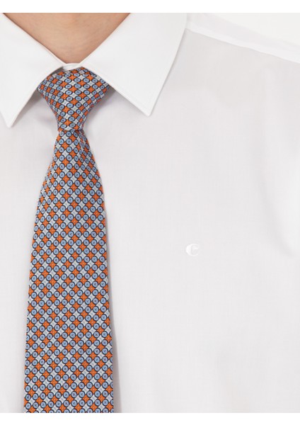 Erkek Beyaz Slim Fit Uzun Kollu Basic Gömlek 50270154-VR013