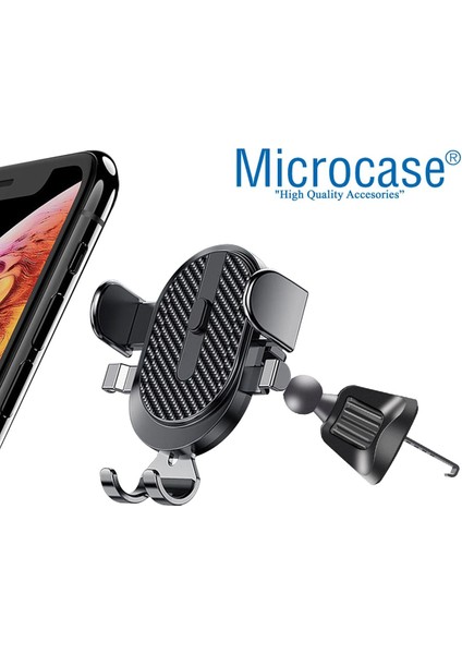 360° Dönebilir Araç İçi Telefon Tutucu, Metal Kelepçeli, Siyah Renk modelleri