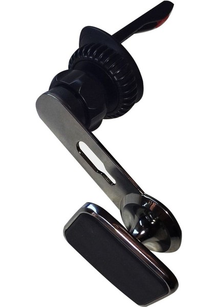 Araç içi mıknatıslı ve kelepçeli metal telefon tutucu, pratik ve şık tasarım