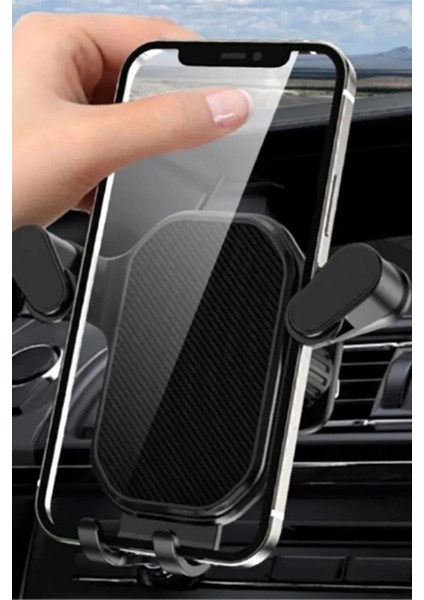 Dönebilen araç içi telefon tutucu, siyah renk, akrobat tasarım modelleri