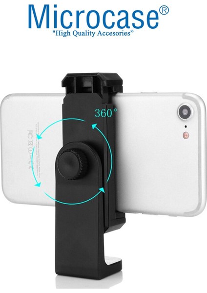 Ayarlanabilir Telefon Tutucu Siyah, Tripod ve Monopod Uyumu, Kauçuk Malzeme fiyatları