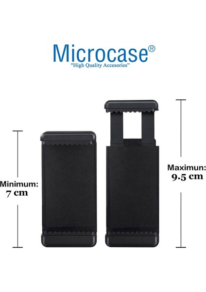 Ayarlanabilir Telefon Tutucu Siyah, Tripod ve Monopod Uyumu, Kauçuk Malzeme indirimleri