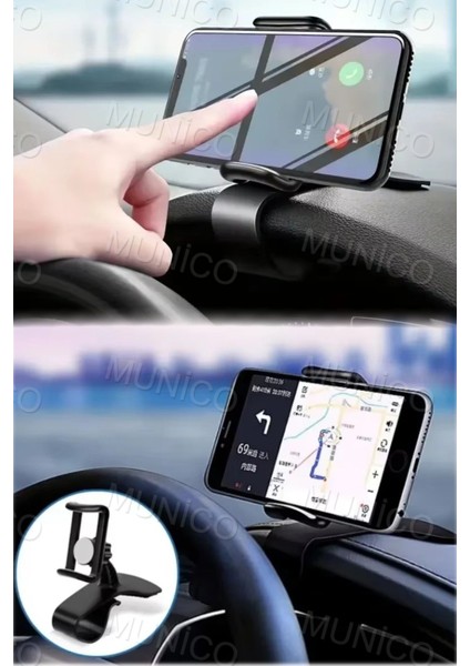 Araç Telefon Tutucu, Uzun Ömürlü ABS, Kolay Montaj, Güvenli Sürüş, Metalik Renk modelleri