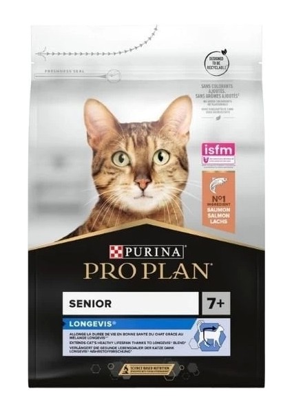 Senior 7+ Somonlu Yaşlı Kedi Maması 3 kg