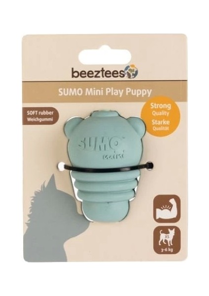 Sumo Mini Dental Kauçuk Yavru Köpek Oyuncağı Xsmall Yeşi