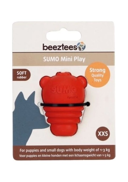 Sumo Mini Dental Ödül Hazneli Kauçuk Köpek Oyuncağı Xxsm