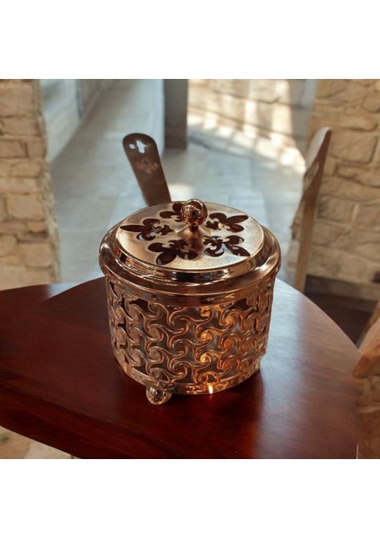 Tütsülük & Buhurdanlık Gezdirme Tütsülük Sosluk Bakır, Gümüş, Siyah Renk