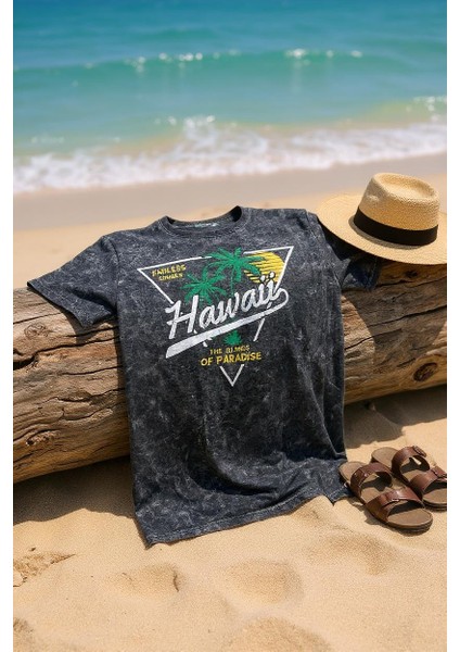 Erkek Fit Kesim Dijital Baskılı Pamuklu T-Shirt modelleri