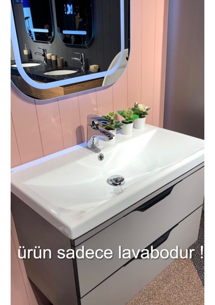 Seramik Cerastyle Elite 70 cm Etajerli Lavabo