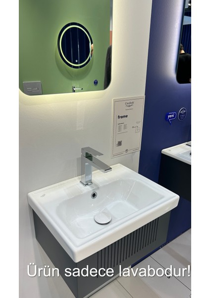 Seramik Frame Etajerli Lavabo 50X38 cm