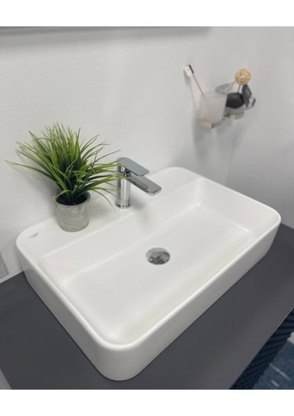 Seramik Cerastyle Hera 60 x 42 cm Tezgah Üstü Çanak Lavabo