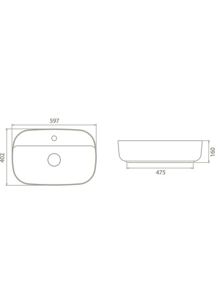 60 x 40 cm Aqua Lavabo 077100 fırsatları