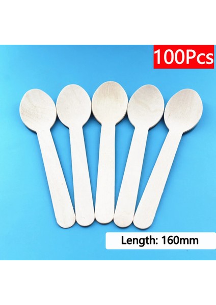 10-450 Adet Tek Kullanımlık Ahşap Kaşık Çatal Bıçak Çatal Bıçak Takımı Doğum Günü Düğün Piknik Parti Sofra Takımı Dekorasyon Malzemeleri Tatlı Pasta (Yurt Dışından)