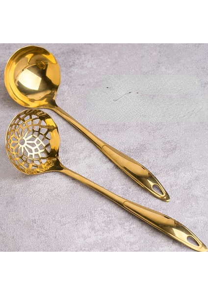 Ticari Uzun Saplı Paslanmaz Çelik Çorba Kaşığı Sıcak Tencere Kaşığı Büyük Altın Çorba Kaşığı Sıcak Tencere 2'si 1 Arada (Yurt Dışından) modelleri