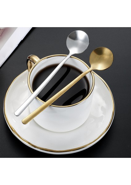 7 Adet Paslanmaz Çelik Çay Kaşığı Yuvarlak/kalp Şeklinde Karıştırma Kaşığı Uzun Saplı Dondurma Kaşığı Çok Işlevli Ev Mutfağı Için (Yurt Dışından) fırsatları