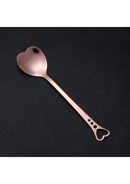Kalp Şeklinde Kaşık Paslanmaz Çelik Altın Kaplama Tatlı Kepçesi Benzersiz Karıştırma Kahve Servis Gereçleri Pas Önleyici Kalınlaştırılmış (Yurt Dışından) fırsatları