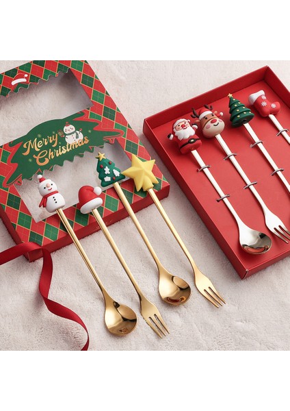 Yaratıcı Noel Baba Paslanmaz Çelik Çatal Kaşık Yaratıcı Sofra Takımı Hediye Seti Yeni Yıl Partisi Masa Dekoru Yaratıcı Tatil Hediyeleri (Yurt Dışından) fiyatları