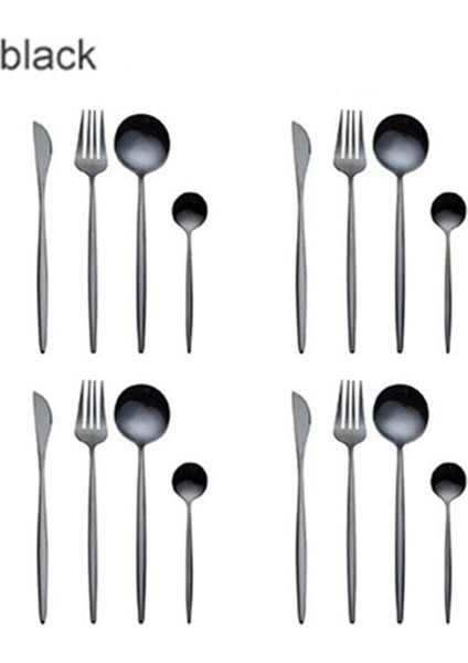 Altın Kaplama Yemek Takımları 304 Paslanmaz Çelik Çatal Bıçak Takımı Sofra Takımı Batı Biftek Gümüş Bıçak Çatal Çay Kaşığı Akşam Yemeği Mutfak P1 (Yurt Dışından)