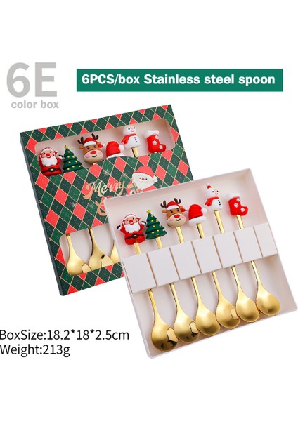 Yaratıcı Noel Baba Paslanmaz Çelik Çatal Kaşık Yaratıcı Sofra Takımı Hediye Seti Yeni Yıl Partisi Masa Dekoru Yaratıcı Tatil Hediyeleri (Yurt Dışından)