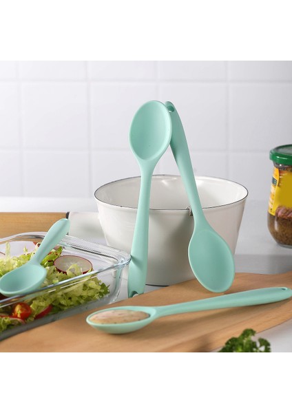 Uzun Saplı Silikon Erişte Kaşığı Pirinç Salata Karıştırma Mutfak Çay Kaşığı (Yurt Dışından) fırsatları
