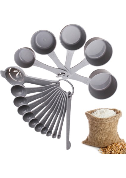 Plastik Ölçü Kaşığı Seti Ölçekli Ev Mutfak Un Gıda Çubuk Tartım Tozu Pişirme Pişirme Aracı Ölçü Kaşığı Çay Kaşığı (Yurt Dışından) modelleri