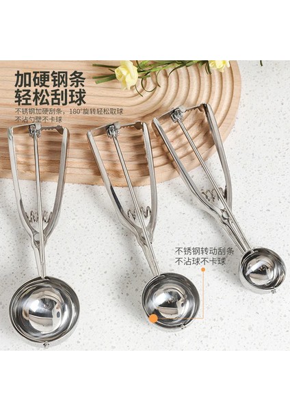 Paslanmaz Çelik Dondurma Kaşığı Dondurma Kepçesi Çok Işlevli Karpuz Meyve Aracı Yaratıcı Ev Aleti (Yurt Dışından) fırsatları