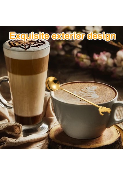 Kedi Kaşığı Paslanmaz Çelik Kahve Çay Kaşığı Çay Kaşığı Dondurma Tatlı Kaşığı Kahve/çay/tatlı/içecek/karıştırma/sütlü Içecek Için (Yurt Dışından) modelleri