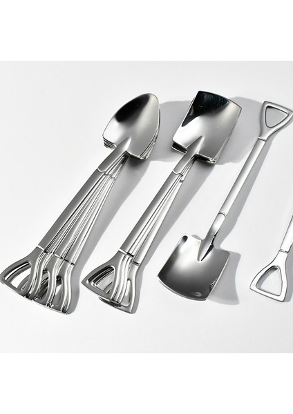 10 Adet 304 Paslanmaz Çelik Kaşık 12 cm Yaratıcı Retro Kürek Kahve Kaşığı Mini Çatal Dondurma Aracı Çay Kaşığı (Yurt Dışından) fırsatları