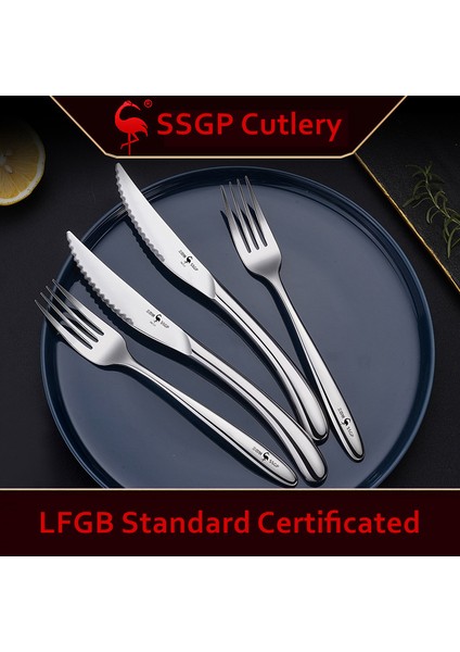 Lüks Lfgb Sertifikalı 316 Paslanmaz Çelik Sofra Takımı Retro Klisal Çatal Bıçak Kaşık Sofra Takımı Ziyafet Için (Yurt Dışından) modelleri