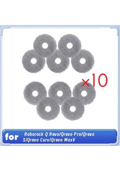 Q / Qrevo Pro / Qrevo S / Qrevo Curv / Qrevo Maxv Robot Süpürge Için 10 Adet Paspas Bezi Gelişmiş Temizlik Verimliliği (Yurt Dışından)