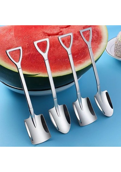 10 Adet Paslanmaz Çelik Kürek Kaşık Altın Gümüş Mini Kahve Çay Kaşığı Meyve Dondurma Tatlı Kaşığı Kepçe Mutfak Sofra Takımı (Yurt Dışından) fiyatları