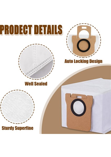 Xiaomi Mijia M30 X20 Max X20 Pro D102GL D109GL Robot Süpürge Toz Torbası Aksesuarları (Yurt Dışından) modelleri