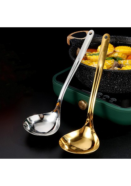 Paslanmaz Çelik Sıcak Tencere Çorba Kaşığı Uzun Saplı Ramen Çorba Kepçesi Süzgeç Büyük Kapasiteli Yemek Kaşığı Mutfak Yemekleri Kepçe (Yurt Dışından) modelleri