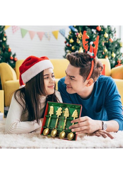 Paslanmaz Çelik Noel Kaşıkları Noel Kahve Çay Kaşıkları Seti Paslanmaz Çelik Noel Baba Kardan Adam Noel Ağacı Tatlı Çay (Yurt Dışından) modelleri
