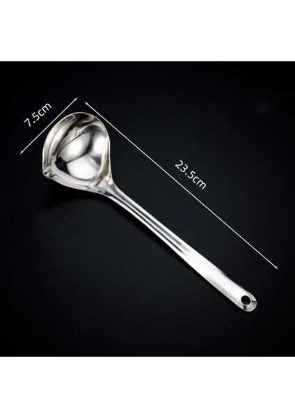 Paslanmaz Çelik Sıcak Tencere Çorba Kaşığı Uzun Saplı Ramen Çorba Kepçesi Süzgeç Büyük Kapasiteli Yemek Kaşığı Mutfak Yemekleri Kepçe (Yurt Dışından)