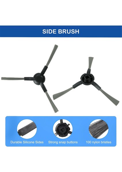 Dreame L10S Pro Ultra Heat RLL82CE/X30 Ultra/mova E30 Ultra Vakum Parçaları Için 23 Adet Ana Yan Fırça Filtre Paspas Toz Torbası (Yurt Dışından) modelleri