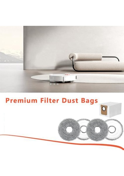 Dreame L10S Ultra L10 Ultra L10 Prime L20 Ultra Için 3 Set Toz Torbası Paspas Bezi, 6 Elektrikli Süpürge Torbası Islak Paspas Pedleri (Yurt Dışından) modelleri