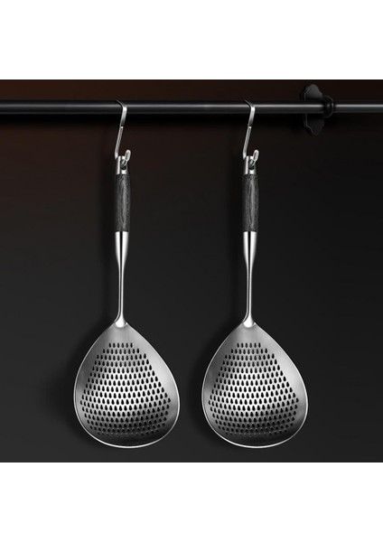 Oluklu Kaşık Paslanmaz Çelik Kepçe Oluklu Kaşık Paslanmaz Çelik Oluklu Kaşık Seti Kızartma, Servis, Makarna Pişirme Için (Yurt Dışından) fırsatları