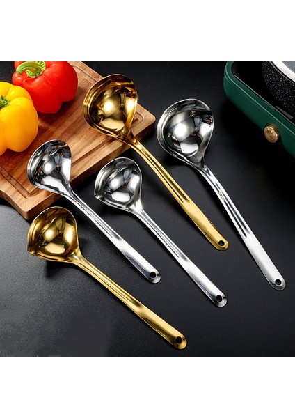 Paslanmaz Çelik Sıcak Tencere Çorba Kaşığı Uzun Saplı Ramen Çorba Kepçesi Süzgeç Büyük Kapasiteli Yemek Kaşığı Mutfak Yemekleri Kepçe (Yurt Dışından) fiyatları