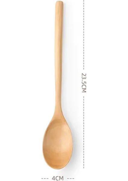 2 Adet Ahşap Kaşık Mutfak Pişirme Aletleri Araçları Çorba Çay Kaşığı Sofra Takımı Catering Pişirme Aracı Kahve Çorba Çay Kaşığı Bal Kaşığı (Yurt Dışından)